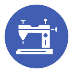 Sewing Machine vector icon. Can be used for Retro iconset.