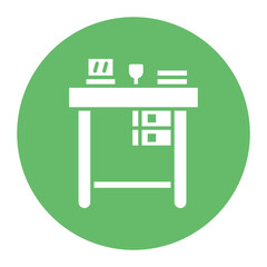 Table vector icon. Can be used for Retro iconset.