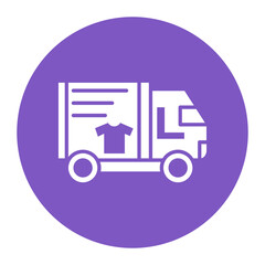Delivery Truck vector icon. Can be used for Laundry iconset.