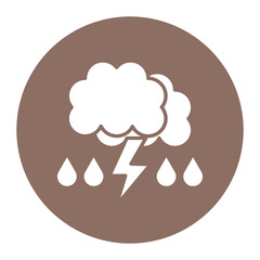 Extreme Weather vector icon. Can be used for Global Warming iconset.