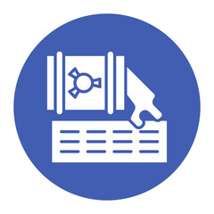 Land Pollution vector icon. Can be used for Global Warming iconset.