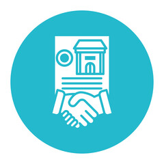 Franchise Agreement vector icon. Can be used for Credit And Loan iconset.