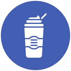 Dalgona vector icon. Can be used for Beverages iconset.