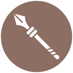 Lance vector icon. Can be used for Medieval iconset.