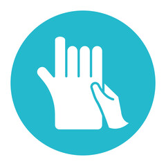 Obraz premium Hand Massage vector icon. Can be used for Spa iconset.