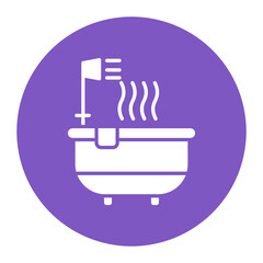 Hot Tub vector icon. Can be used for Spa iconset.