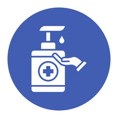 Hand Gel vector icon. Can be used for Spa iconset.