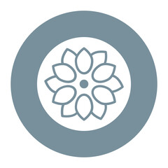 Lotus vector icon. Can be used for Spa iconset.