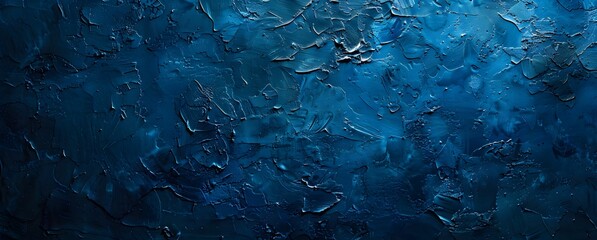 Abstract Dark Blue Stucco Wall Texture
