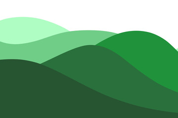 Green gradient wave border
