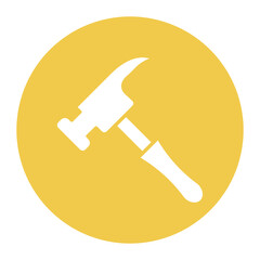 Hammer vector icon. Can be used for Home Improvements iconset.