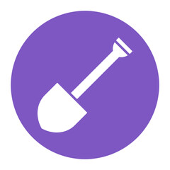 Shovel vector icon. Can be used for Home Improvements iconset.