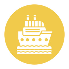 Cruise vector icon. Can be used for Vacation Planning iconset.
