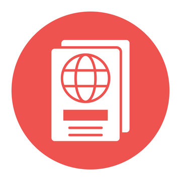 Travel Visa vector icon. Can be used for Vacation Planning iconset.