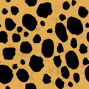 Vector seamless repeating pattern of guepard skin ideal for backgrounds, animal print textures, fabrics and textiles or wallpaper.