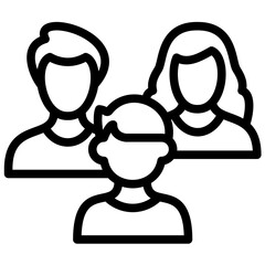 Family vector icon illustration of Lifestyles iconset.