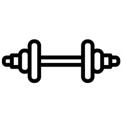 Dumbbell vector icon illustration of Lifestyles iconset.