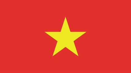 Official vector flag of Vietnam. Illustration eps10.