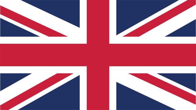 Official vector flag of Great Britain. Illustration eps10.