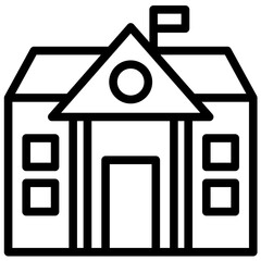 School vector icon illustration of Literature iconset.