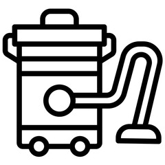 Vacuum Cleaner vector icon illustration of Home Improvements iconset.