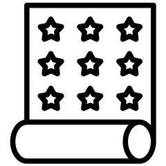 Wallpaper vector icon illustration of Home Improvements iconset.