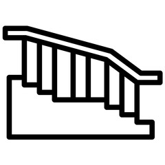 Staircase vector icon illustration of Home Improvements iconset.