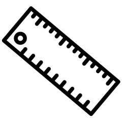 Ruler vector icon illustration of Home Improvements iconset.