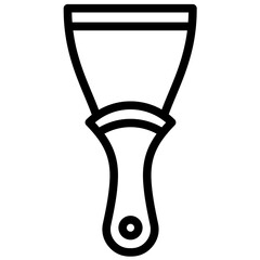 Putty Knife vector icon illustration of Home Improvements iconset.
