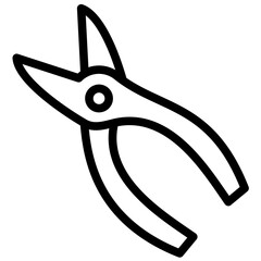 Pliers vector icon illustration of Home Improvements iconset.