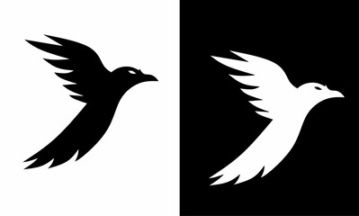 illustration vector graphic of template logo design crow symbol