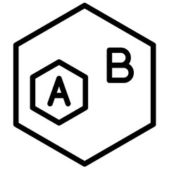 Subsets vector icon illustration of School iconset.