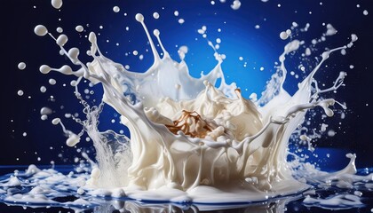 Dramatic Milk Splash Captured in High-Speed Photography