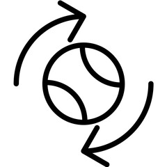 Swap vector icon illustration of Soccer iconset.