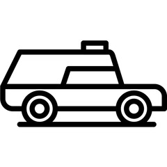 Hearse vector icon illustration of Funeral iconset.