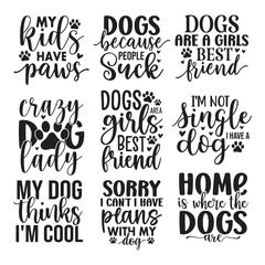 9 Dog mom SVG Bundle