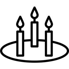 Candles vector icon illustration of Party and Celebration iconset.