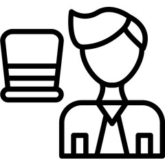 Master of Ceremonies vector icon illustration of Party and Celebration iconset.