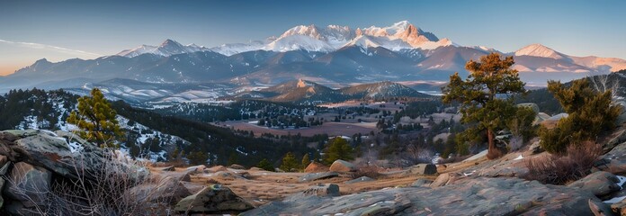 Rocky Mountain Panorama from Longs Peak, Colorado