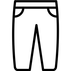 Sweat Pants vector icon illustration of Pilates iconset.