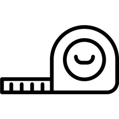 Measuring Tape vector icon illustration of Pilates iconset.