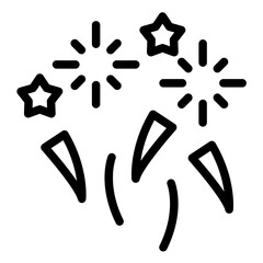Fireworks vector icon illustration of Festa Junina iconset.