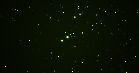 Creative colorful shiny particles realistic atmospheric dust flow air. Natural organic dust embers floating air. Dust flowed room flying glittering mist steam vfx asset and shimmering glowing grain.