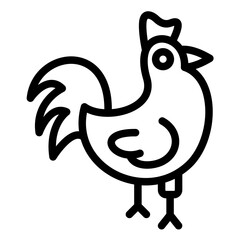 Rooster vector icon illustration of Festa Junina iconset.