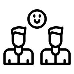 Bro vector icon illustration of Friendship iconset.