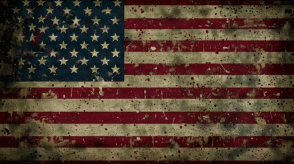 Representation of the american flag for us national loyalty day celebration