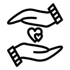 Helping Hand vector icon illustration of Friendship iconset.