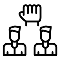 Unity vector icon illustration of Friendship iconset.