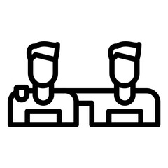 Friendship Bond vector icon illustration of Friendship iconset.