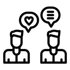 Shared Memories vector icon illustration of Friendship iconset.